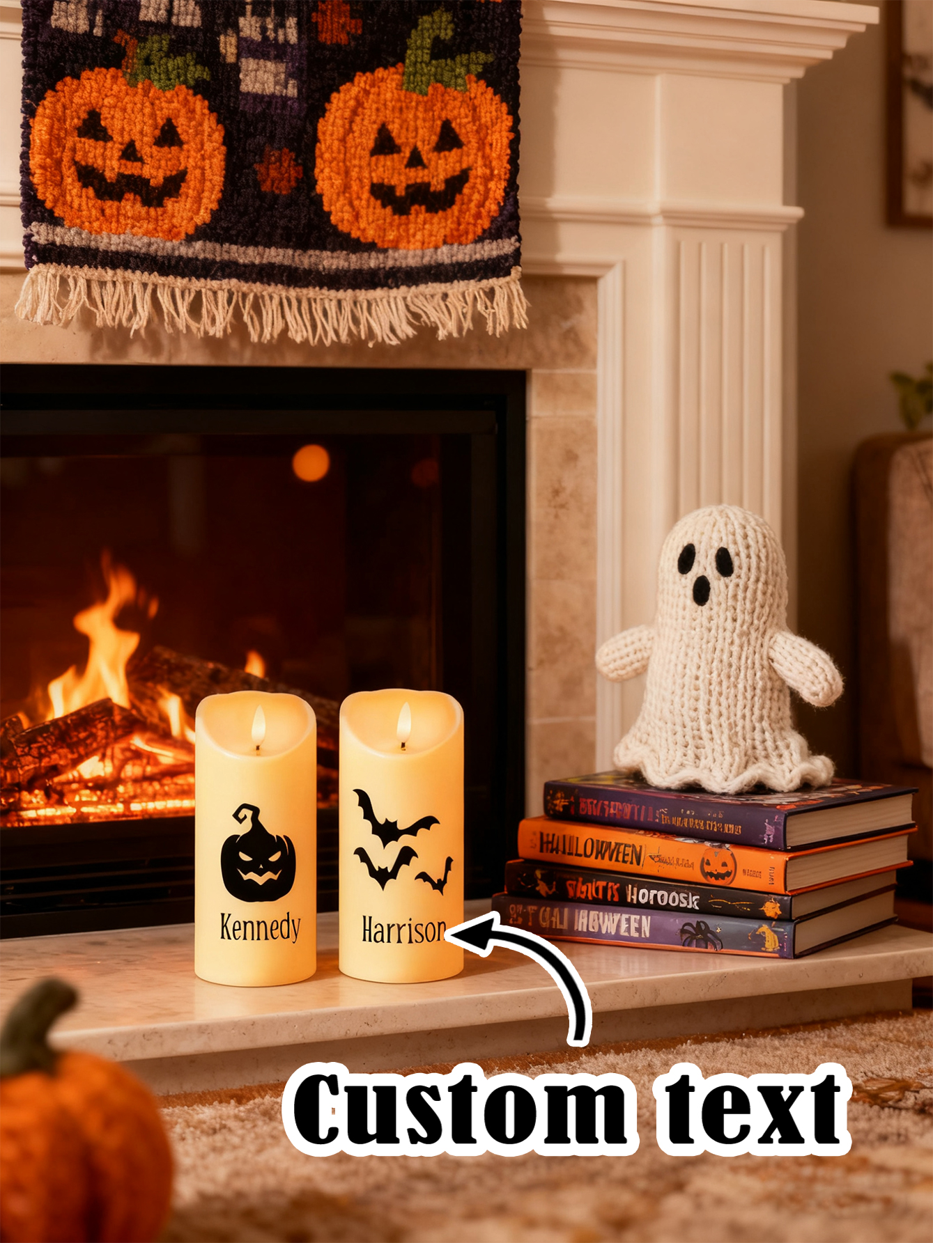 Halloween Personalized Flame-Free LED Candles